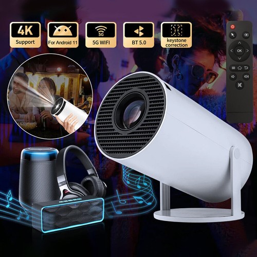 Portable LED Projector For Android 11 5G Wifi Bluetooth Home Theater HDMI Mini - Picture 3 of 16