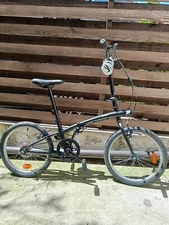 New Folding city bike BTWIN, with instructions and bike pump and security chain