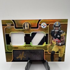 2022 Gold Standard /49 George Pickens RC AUTO Bronze Ink Dual Patch ROOKIE RPA