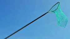 Joy Fish Landing Net 13" X 11" Hoop 6' Aluminum Handle Green