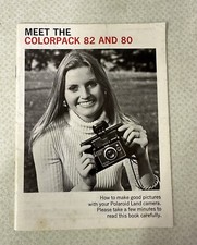 Instructions POLAROID COLORPACK 82 & 80  ORIGINAL BOOK