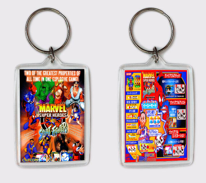 MARVEL SUPER HEROES VS STREET FIGHTER ARCADE LLAVERO KEYRING
