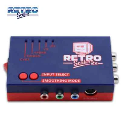 Retro Game Upscaler PS2 N64 NES SNES RetroScaler 2x AV, RCA oder S-Video zu HDMI - Bild 1 von 4