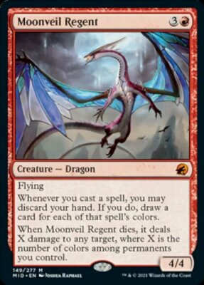 Moonveil Regent x1 1x FOIL Innistrad: Midnight Hunt NM MTG