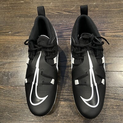 Nike Alpha Menace Pro 3 Mid Football Cleats Black CT6649-001  display picture 2