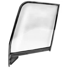 FRONT DOOR WINDOW BLACK FRAME W/GLASS RH PASSENGER SIDE 1955-59 CHEVROLET TRUCK