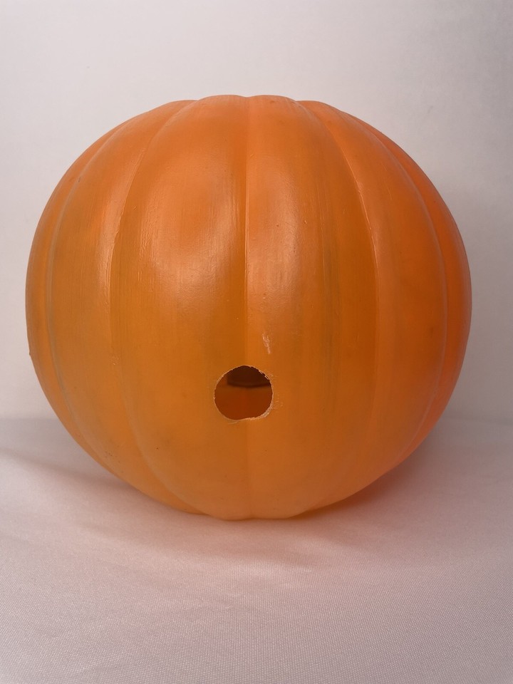 Vintage Halloween Black Mask Masked Bandit JackOLantern Blow Mold