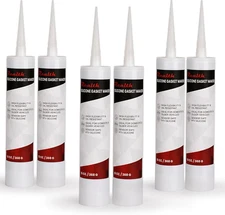 RTV Silicone Gasket Maker Black, High Temperature Gasket Sealer 13 Oz., Resistan