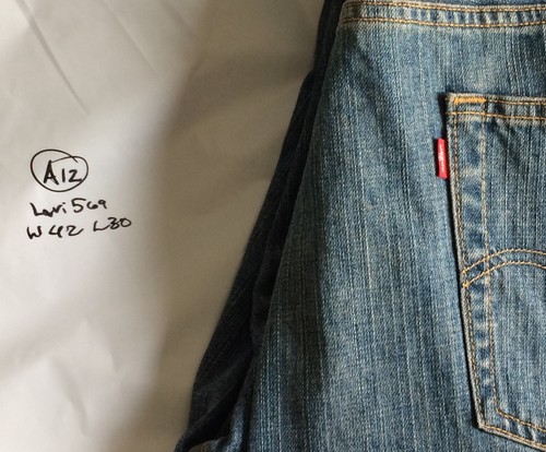 Jeans Levi's 569 Talla 42x30 Rectos Clásicos Sueltos Rectos Azul #A12 - Imagen 9 de 9