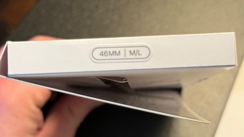 Black Original Genuine Apple Brand Watch Sport Band - M/L 46mm - Mint Condition - Zdjęcie 6 z 8