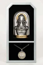 Mass Effect Tali Companion Bundle Round Pendant Bust Official NIB