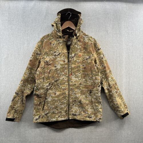 Duck Camp Contact Softshell Jacket Mens Large Midland 2.0 Brown Camo Hunting