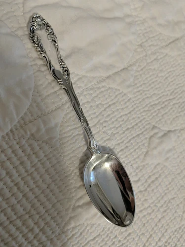Antique B M Chamberlain & Son Signed Gorham Sterling Small Spoon Pat 1892