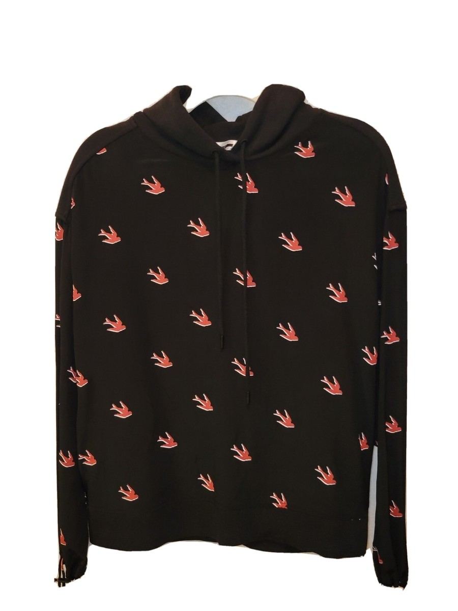 【関税&送料込】Alexander Mcqueen Black Red Cotton Zip Sweat Alexander McQueen Black/red cotton zip sweatshirt | TheDoubleF