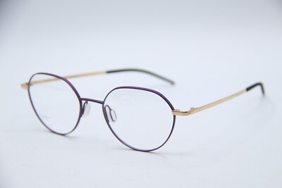 NEW ORGREEN DENMARK HARDER 1264 PURPLE GOLD AUTHENTIC FRAME EYEGLASSES 50-18