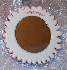 Longaberger POCKET / PURSE MIRROR Flower - USA - New in Box - Cute