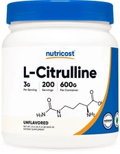 Nutricost L-Citrulline (Base) Powder - (600 Grams)