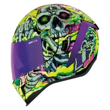Icon Airform Hippie Dippy Glow in the Dark Motorcycle Helmet - All Sizes