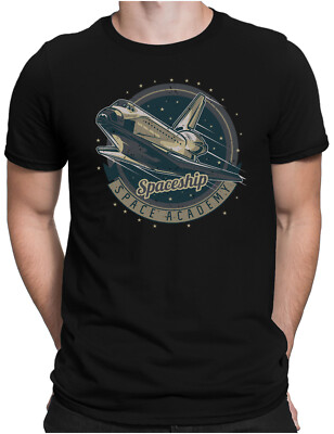 Spaceship Academy | Herren Fun T-Shirt S bis 4XL | Nasa Space Shuttle Columbia