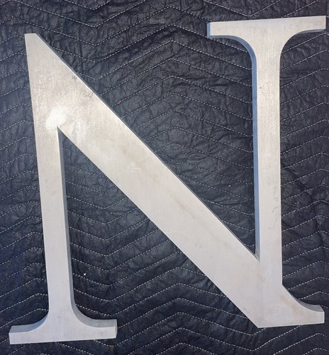 Large Metal Letter 18" Cast Aluminum Alphabet Wall Decor N-N-O-E-E-V-Y - Picture 2 of 10