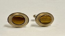 Onyx mens cuff links set
