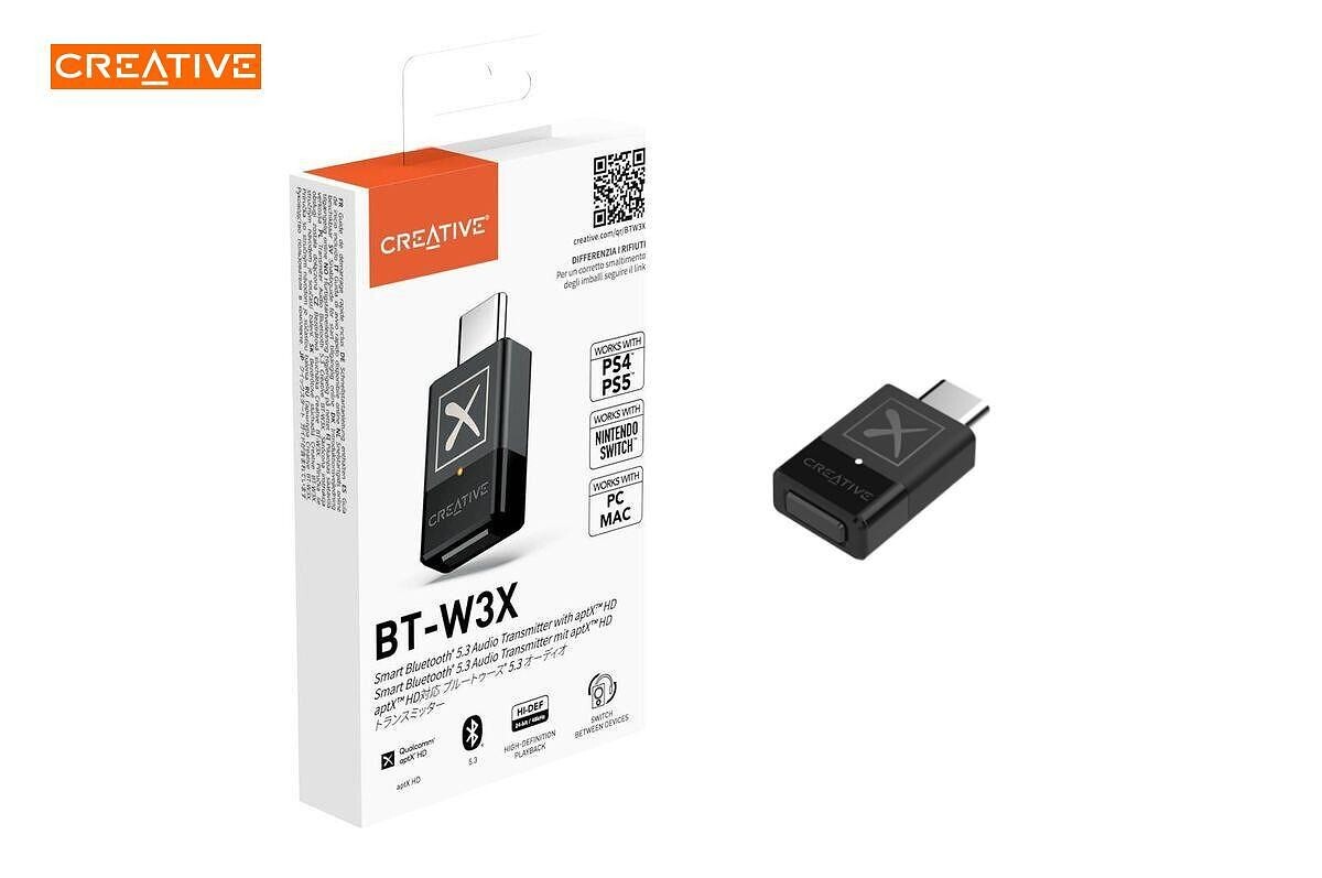 Creative BT-W3X Wireless USB-C Bluetooth Adapter - High