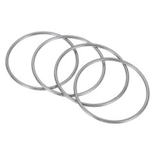 2.8" Metal O Ring 4 Pcs Heavy Duty 304 Stainless Steel O Rings Welded Round R...