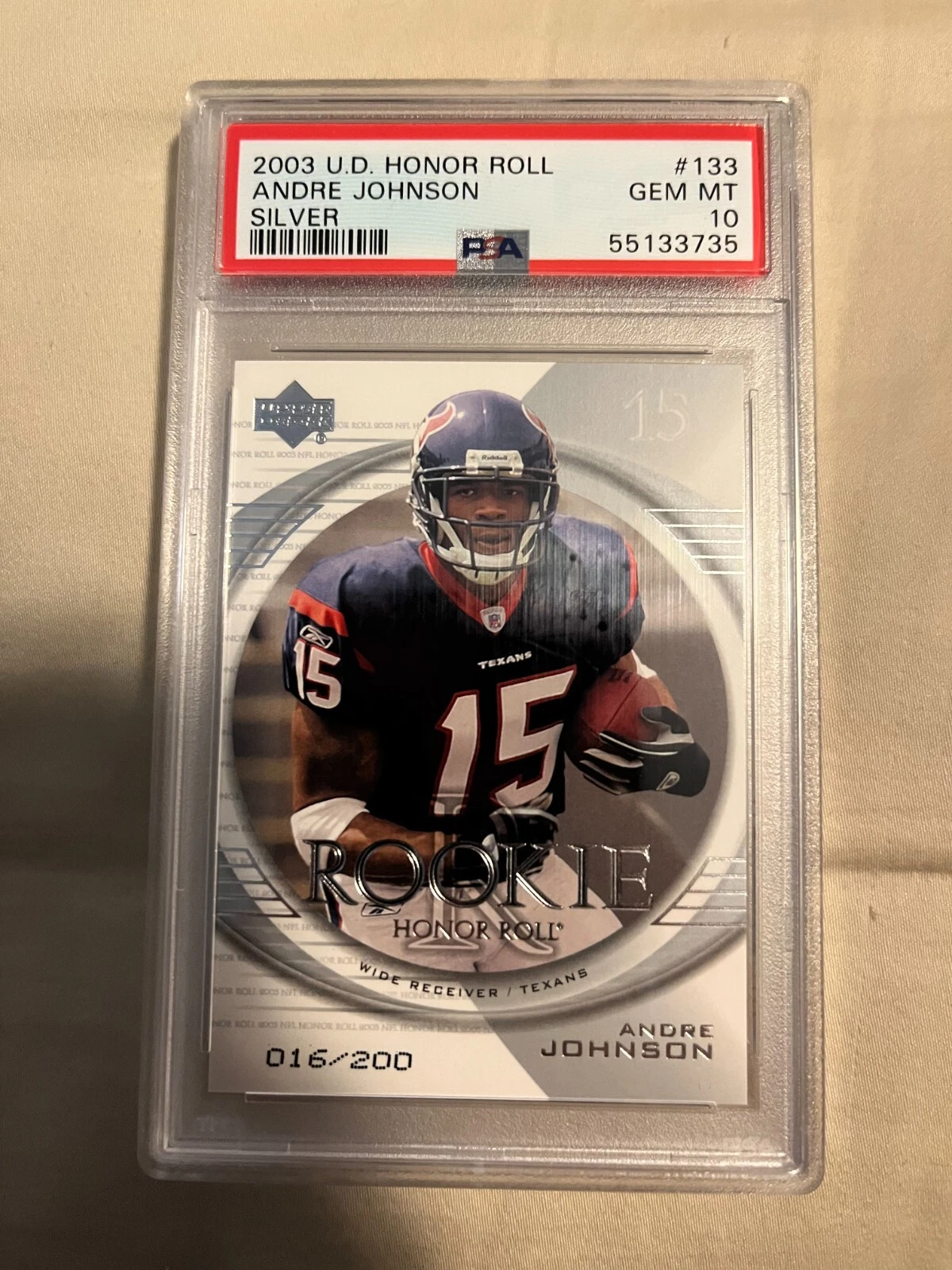 Andre Johnson Upper Deck Honor Roll #133 Silver