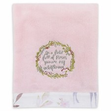 Watercolor Deer Embroidered Baby Blanket by NoJo