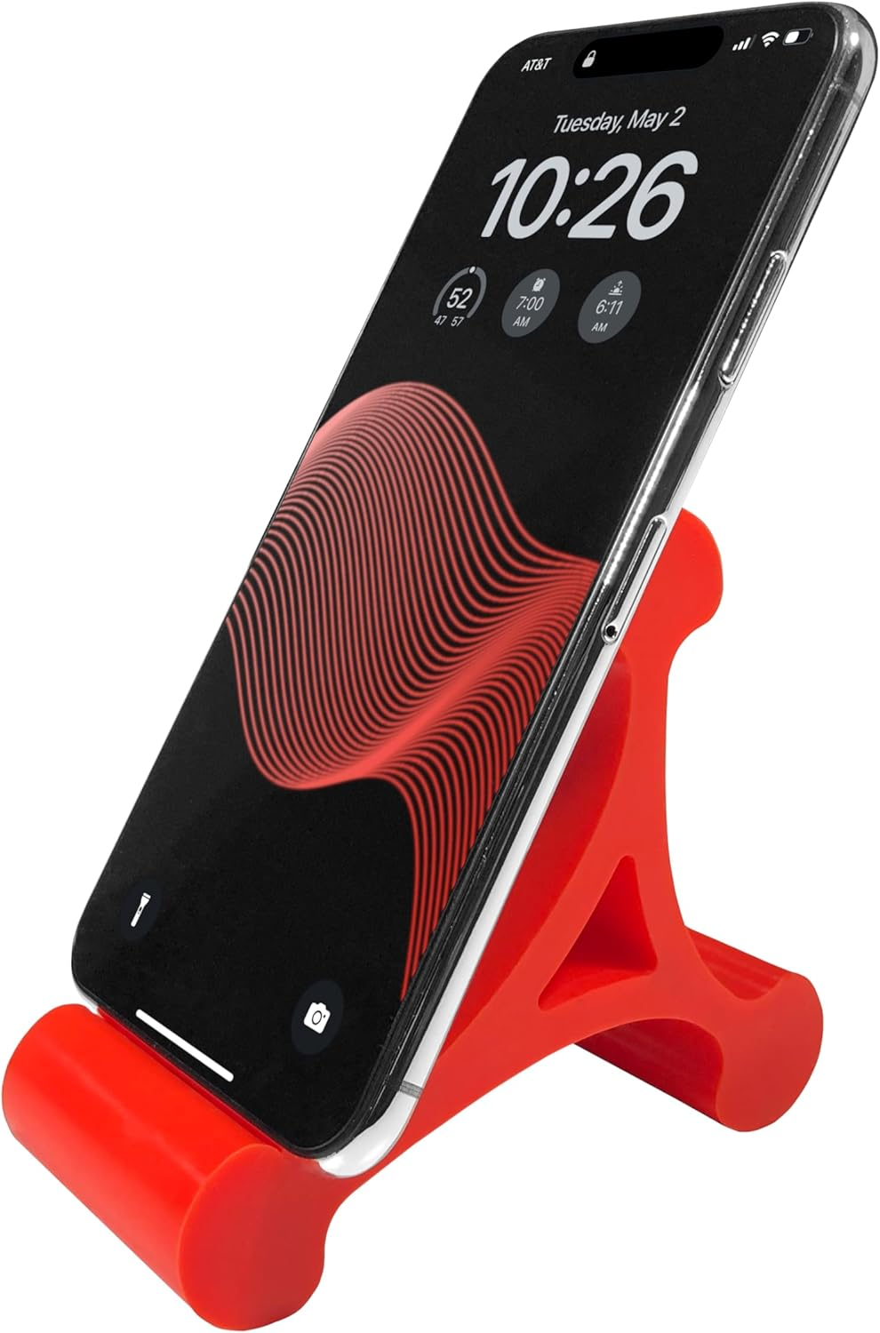 Skalene Phone Stand - 100% Silicone Rubber, Adjustable Phone Holder, Prop, Rest