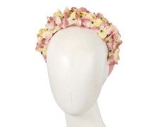 Pink Max Alexander vintage flower racing fascinator headband Made Australia