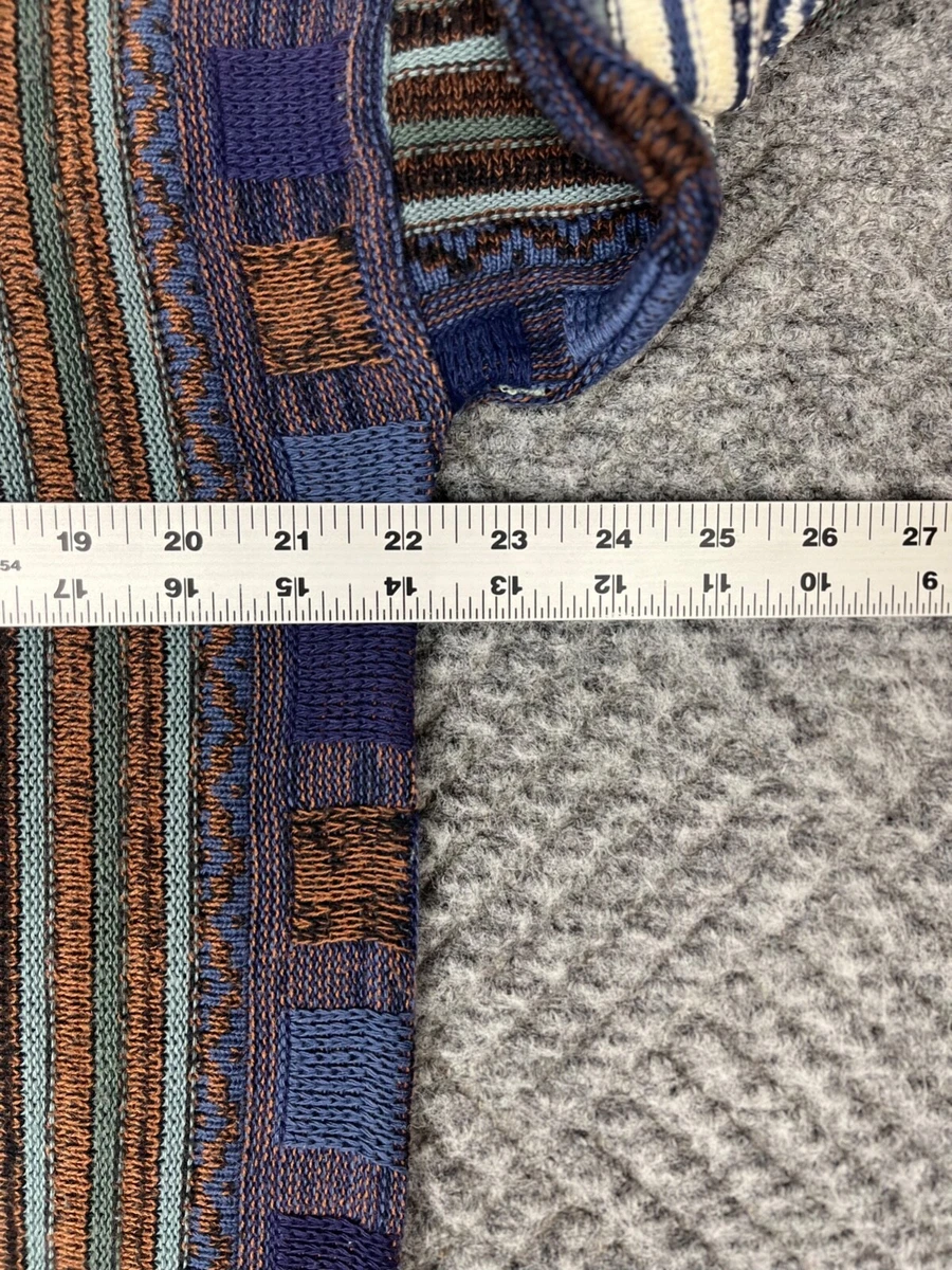 Vintage American Priority Sweater Adult Large 3D Knit Crewneck