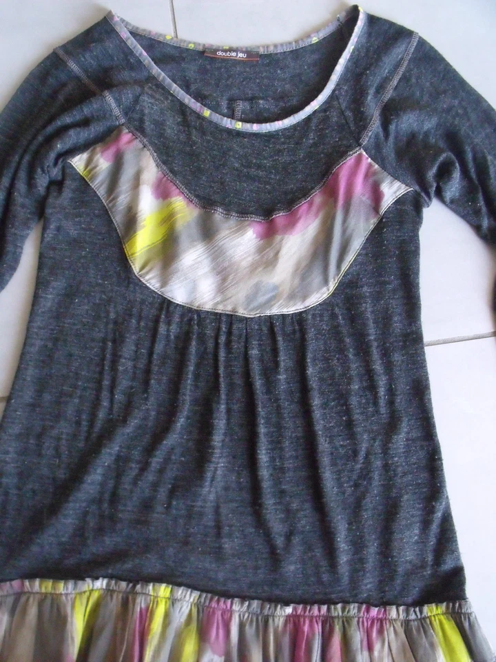 HAUT TUNIQUE FEMME DOUBLE JEU TAILLE 36 MODELE BROWNIES - Photo 2/4