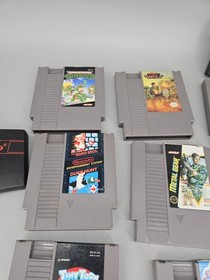Nintendo NES Lot Of 8 Games Trog Metal Gear Mario Tmnt Gauntlet Blaster Tested
