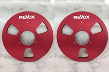 One Pair 10.5'' Red Revox Tape reel High Quality Aluminum Take Up Reel