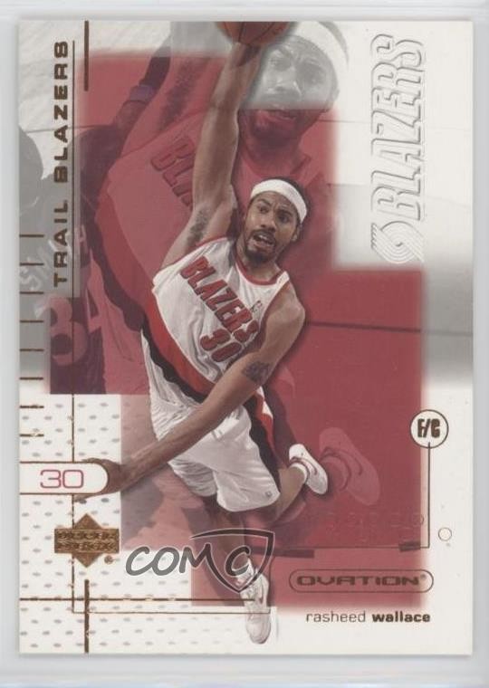 2001-02 Upper Deck Ovation Rasheed Wallace #70 0qr0