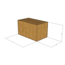 20 7x4x4 Kraft Brown Corrugated Shipping Boxes 32 ECT Single-Wall New