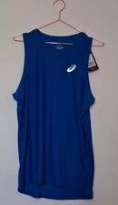 Asics Herren Sportweste/Singlet Running royalblau Größe L neu mit Etikett