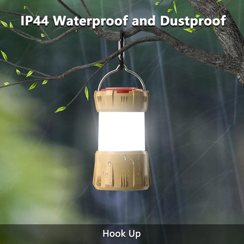 Rechargeable Led Camping Lantern Hiking 9 Light Modes Waterproof & Dustproof - Picture 4 of 6