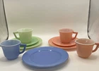 VTG Child's Toy Dishes Hazel Atlas Moderntone INCOMPLETE Little Hostess Set C