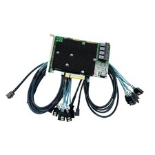 LSI SAS 9300-16I 12GB/S HBA BUS ADAPTER CARD IT Mode 4 SFF-8643 SATA Cable US