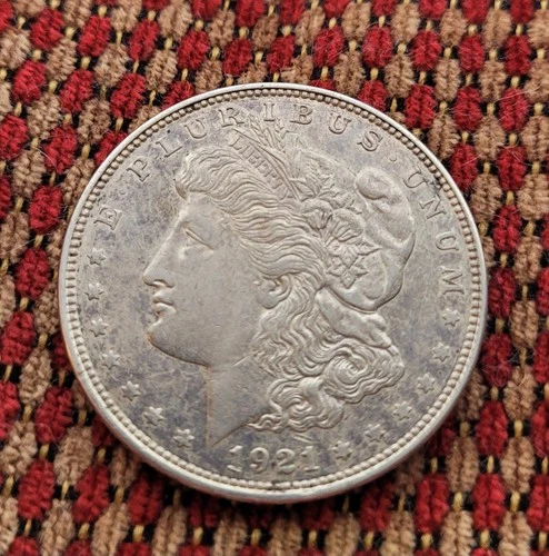 1921 Morgan Silver Dollar, 90% Silver,  Good Condition, Denver Mint