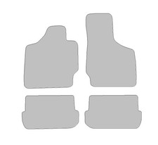 Fußmatten passend für Audi TT Typ 8J (Baujahr 2006 - 2014), Dura graphit