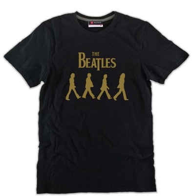 BEATLES T-Shirt Rock Abbey Road Cover Baumwolle schwarz oder weiß verschiedene Farben 60 70