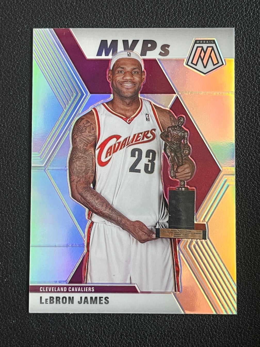 LeBron James 2019-20 Panini Mosaic MVPs Silver #298