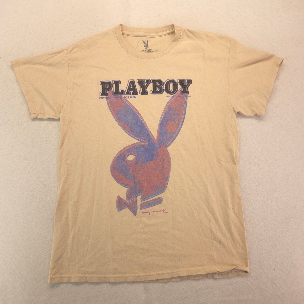 Playboy Graphic Short Sleeve Crew Neck T Shirt Mens Size Medium M