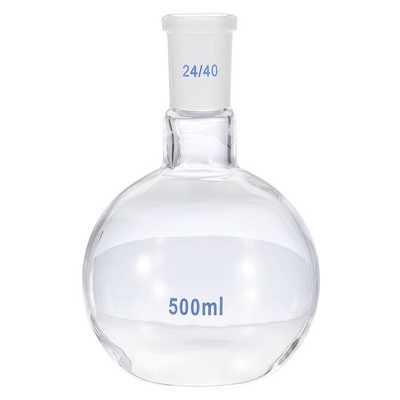 500ml Boiling Flask, Glass Single Neck Flat Bottom Flask