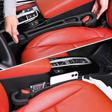 7F Car Organizers and Storage Set of 2, Car Seat Gap Filler with Hook and