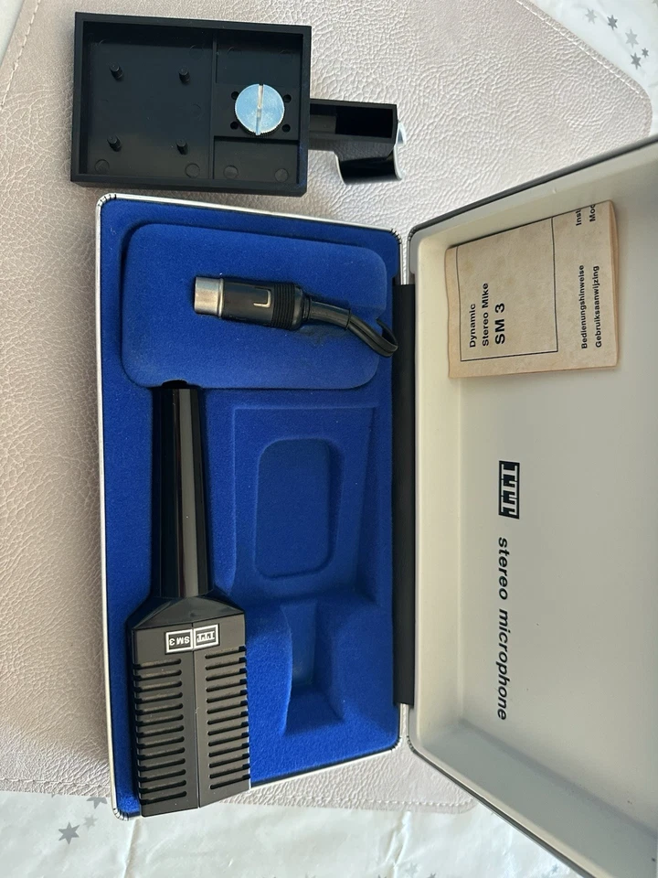 ITT SM3 - Stereo Mikrofon + Tischständer + Etui - Vintage | K33-3 - Bild 2 von 2