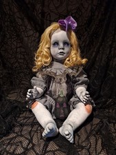 OOAK Creepy Doll 20 In Tall Halloween Prop Handmade